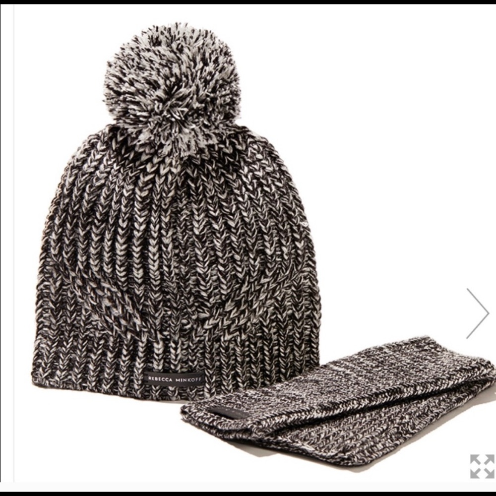 Rebecca Minkoff beanie and glove set